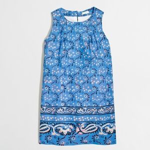 CREWCUTS Blue Floral Printed Bow-Back Dress sz 12